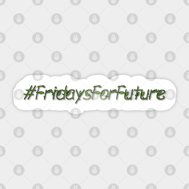 Fridays for Future Writing Sticker by emyzingdesignz